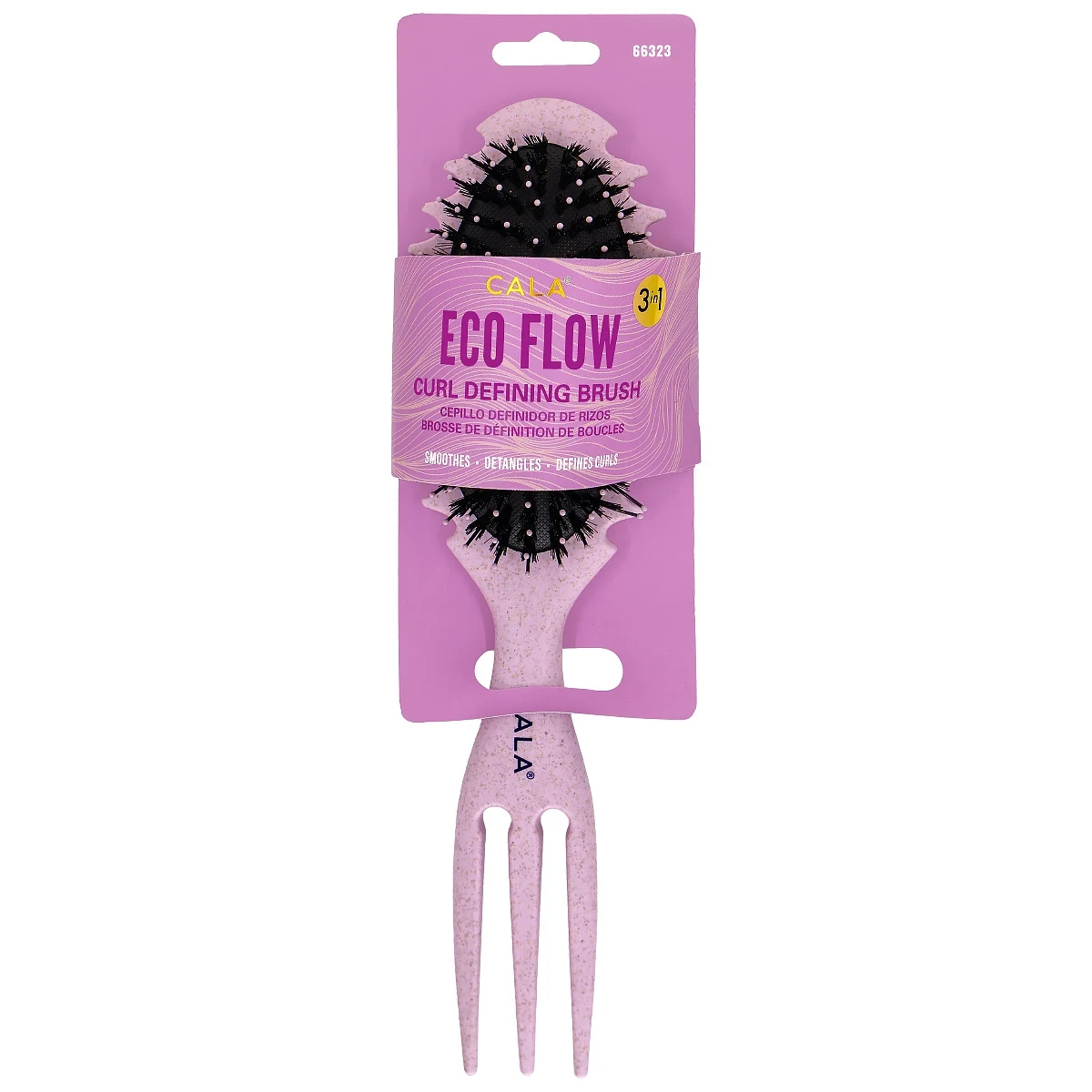 3-IN-1 DETANGLING HAIR BRUSH: PINK