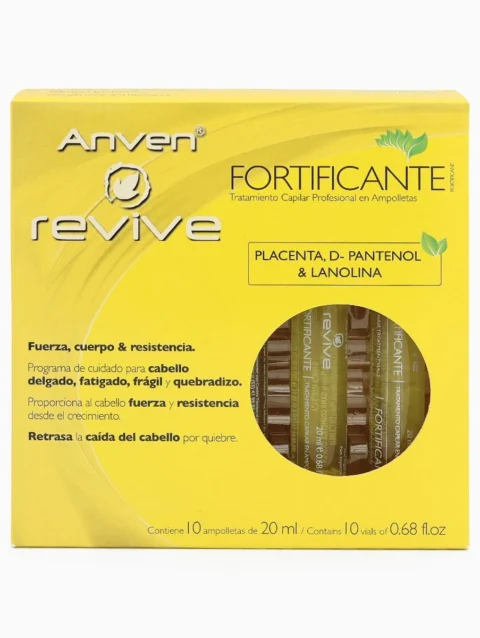 Ampolletas para Cabello Fortificante Anven 10 pz