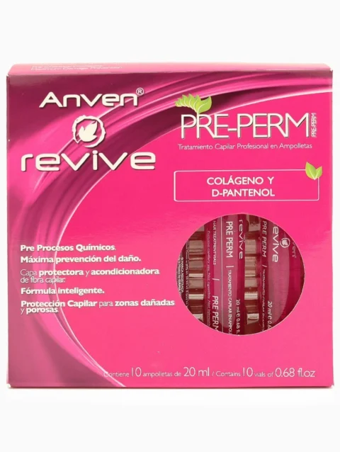 Ampolletas para Cabello Pre-Perm Anven 10 pz