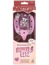 BRISTLE BITZ CHARM HAIR BRUSH: METALLIC PINK