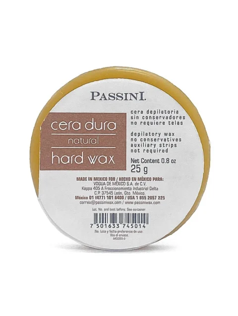 Cera para Depilar Dura Natural Passini Wax 25 g