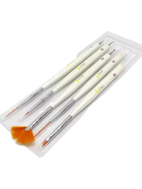 CITY NAILS KIT PINCELES MANO ALZADA 5 PIEZAS