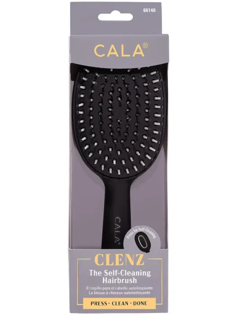 CLENZ: SELF-CLEANING HAIRBRUSH (BLACK)