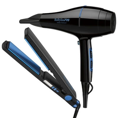 COMBO BABYLISS NANO BLACK SEC+PLANCHA BBLPP60ES