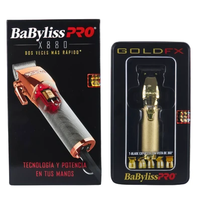 COMBO BABYLISS REC TRIMMER 787GES & FX880 RGES