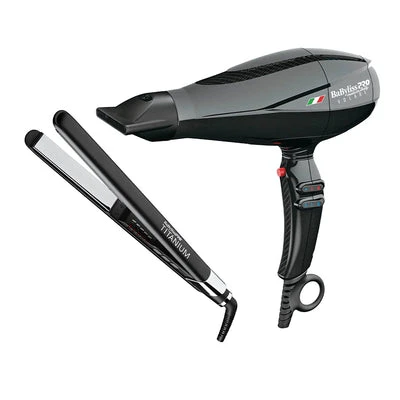 COMBO BABYLISS SEC+PLANCHA FERRARI NEGRA KBFBV13072