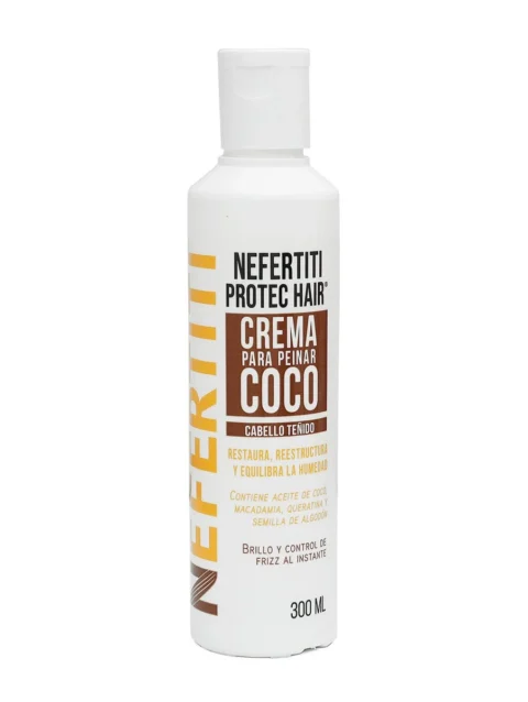 Crema para Peinar Cabello Teñido Coco Nefertiti 300 ml