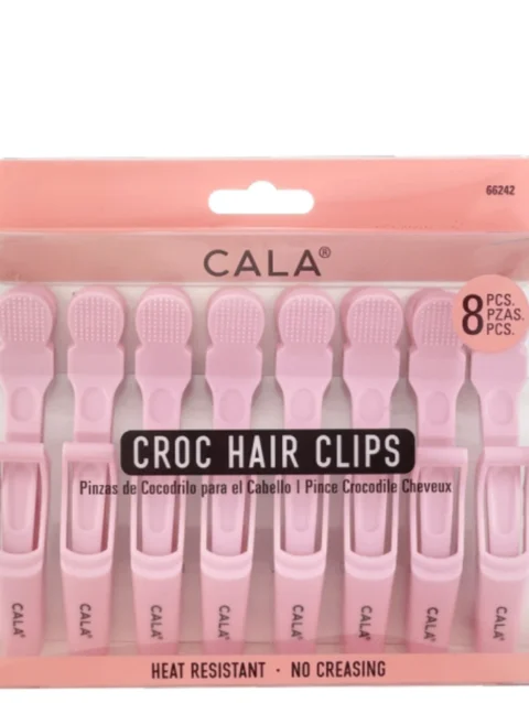 CROC HAIR CLIP | PINK (8PK)