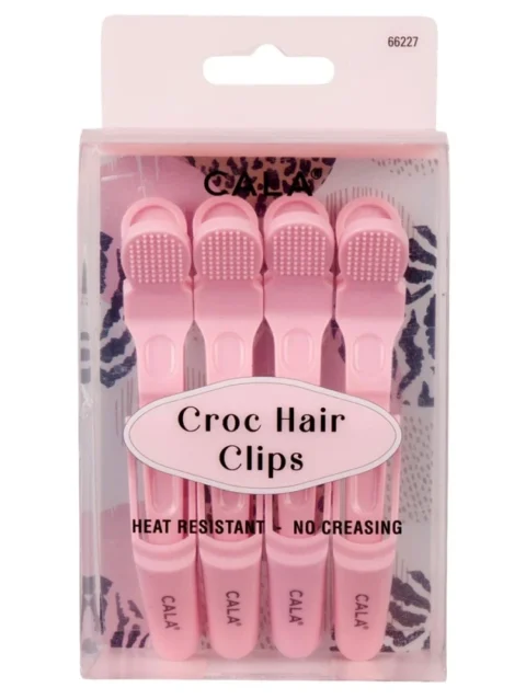 CROC HAIR CLIP | SOFT PINK (4PK)