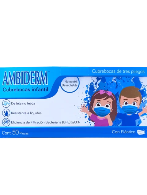 CUBREBOCAS INFANTIL AZUL