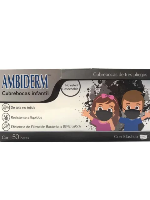 CUBREBOCAS INFANTIL NEGRO