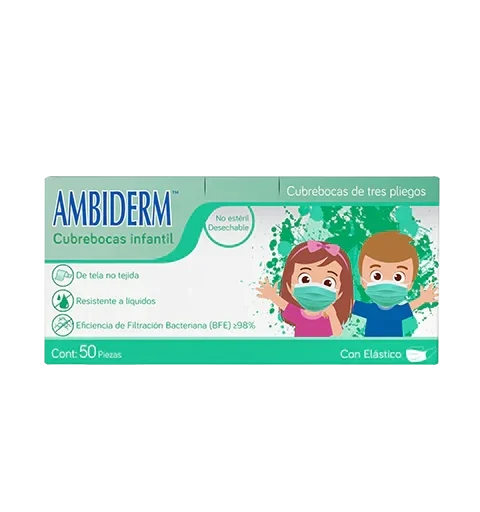 CUBREBOCAS INFANTIL VERDE