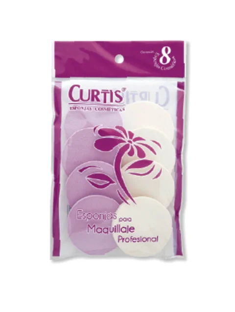 CURTIS ESPONJAS REDONDAS 8 PZAS.