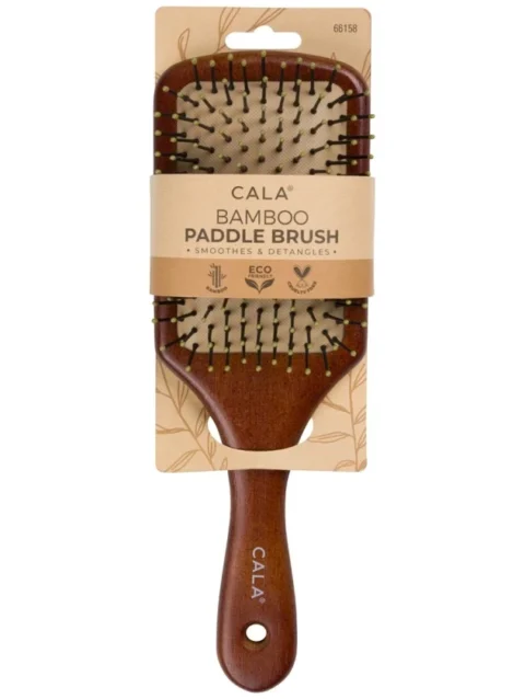 DARK BAMBOO PADDLE HAIR BRUSH (LARGE)