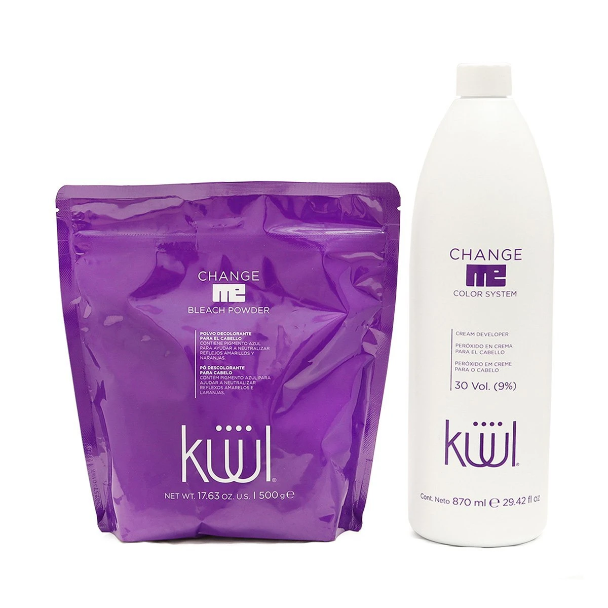 Decolorante para Cabello 500 g+Peróxido 30 Vol. Kuul