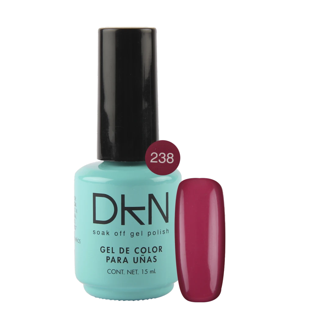 DKN SOAK OFF GEL POLISH 238 5 Oz/15ml BORGOÑA