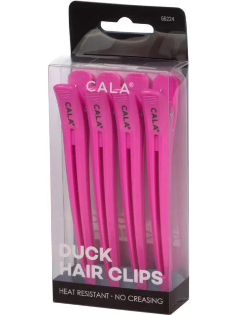 DUCK HAIR CLIPS | HOT PINK (4PK)