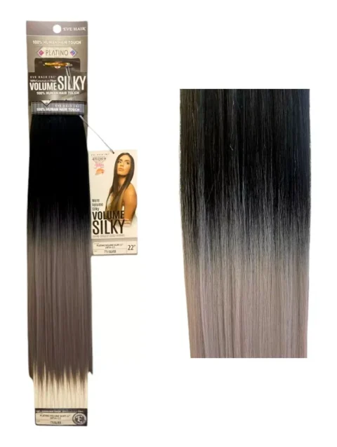 EVE HAIR PLATINO VOLUME SILKY 22" TONO TT1/SILVER COMBINADA