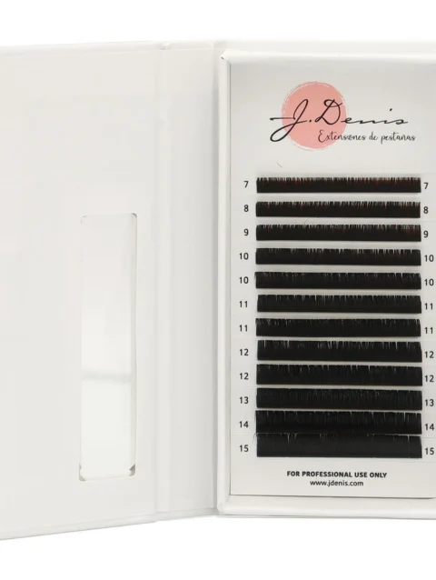 Extensiones de Pestañas Mink Curva D Mix 0.15 J. Denis 12 pz