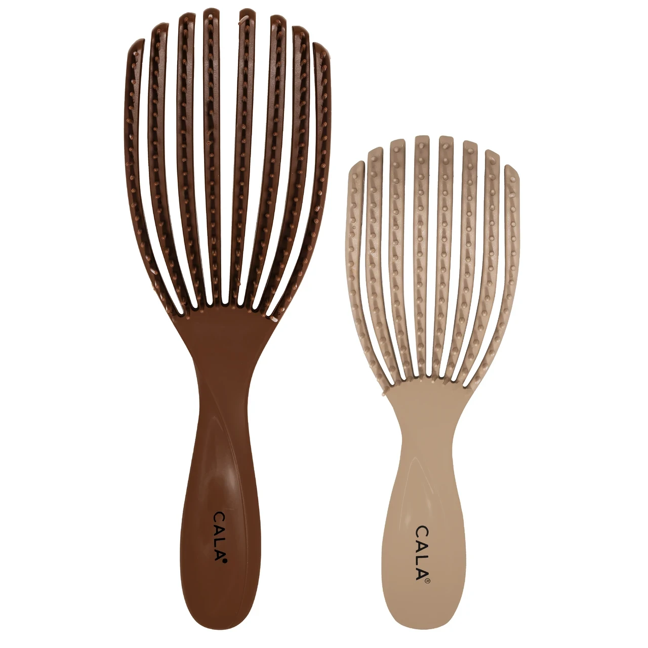 FLEXIBLE VENT BRUSH | CHOCO/NUDE (2PCS)