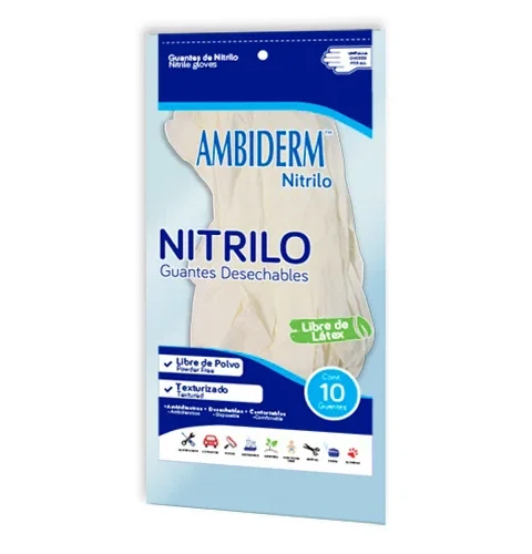 GUANTE NITRILO UNITALLA ( pack 10 bolsas c/10 guantes)