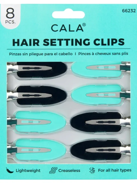 HAIR SETTING CLIPS (BLK/MINT)