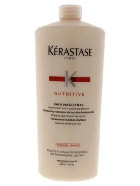 KERASTASE NUTRITIVE BAIN MAGISTRAL CABELLO DAÑO FUERTE SHAMPOO LITRO