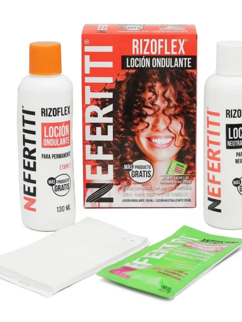 Loción Ondulante para Rizos Nefertiti Rizoflex 4 pz