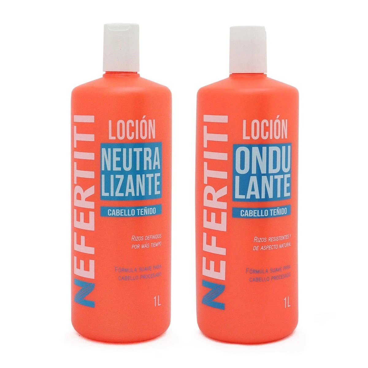 Loción Ondulante y Loción Neutralizante Teñido Nefertiti