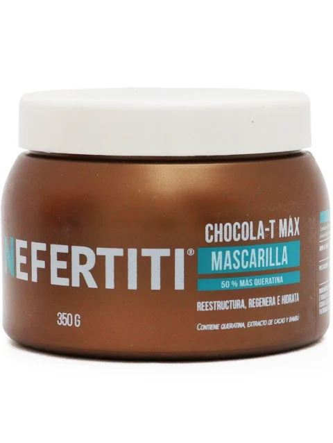 Mascarilla Capilar Queratina Nefertiti Chocola-T Max 350 g