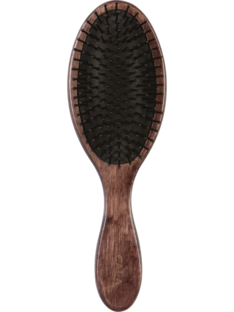 MEN'S OVAL HAIR BRUSH (DARK WOOD)