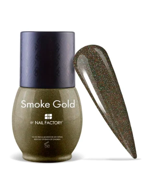 NAIL FACTORY LACCOVER ONE SHOT 14 ML. SMOKE GOLD