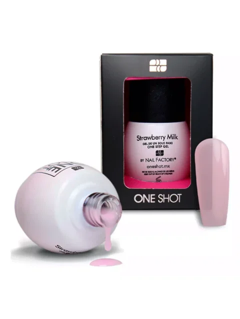NAIL FACTORY ONE SHOT SHEER 10 ML. STRAWBERRY MILK
