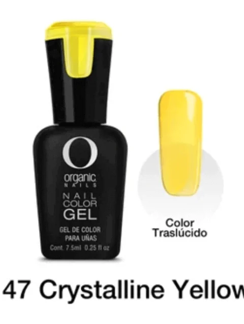 ORGANIC COLOR GEL 147 CRYSTALLINE YELLOW 7.5 ML