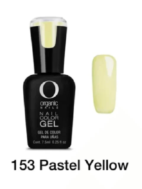 ORGANIC COLOR GEL 153 PASTEL YELLOW 7.5 ML.