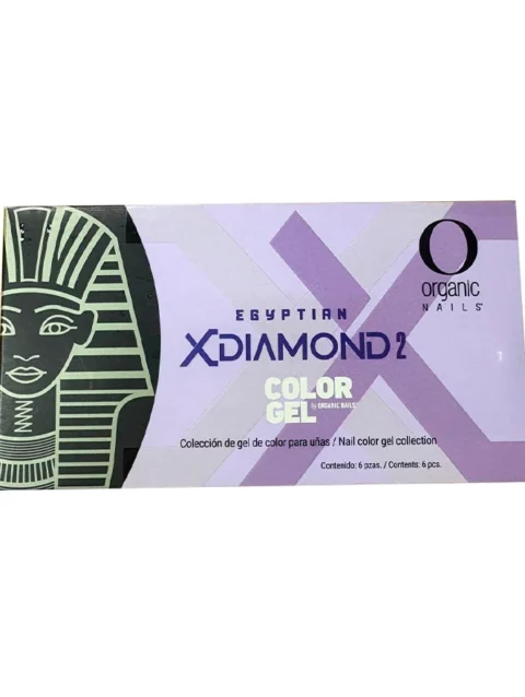 ORGANIC COLOR GEL COLECCION EGYPTIAN XDIAMOND 2 C/6 PIEZAS