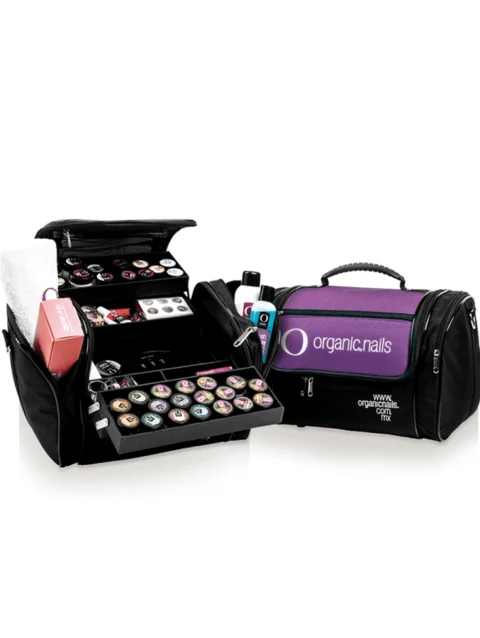 ORGANIC MALETIN NEGRO CON MORADO