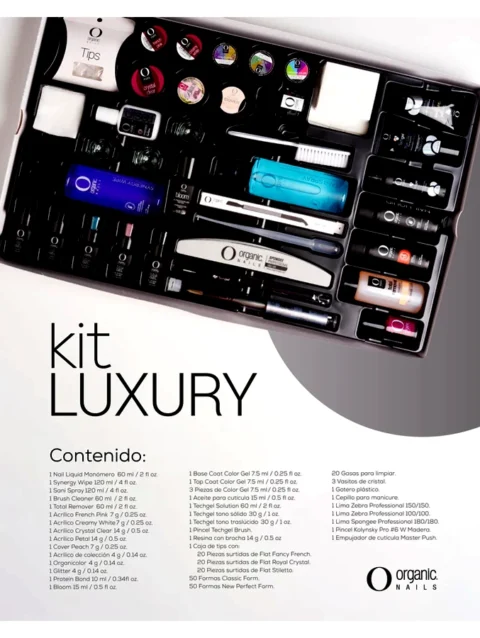 ORGANIC NAILS KIT LUXURY + LAMPARA 6W