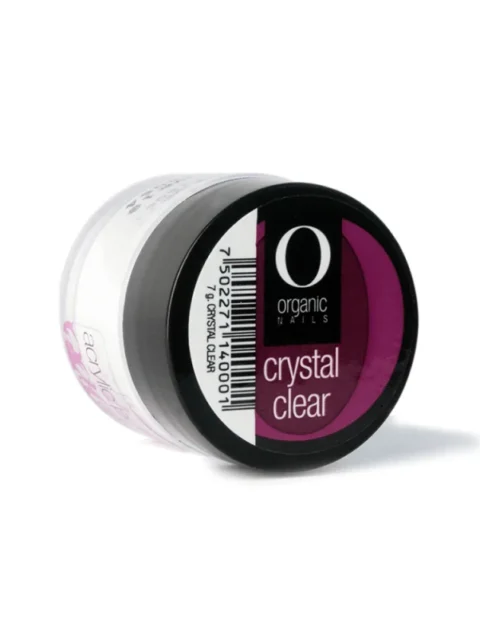 ORGANIC POLVO ACRILICO CRYSTAL CLEAR 1/4 OZ./7.5 GRS.