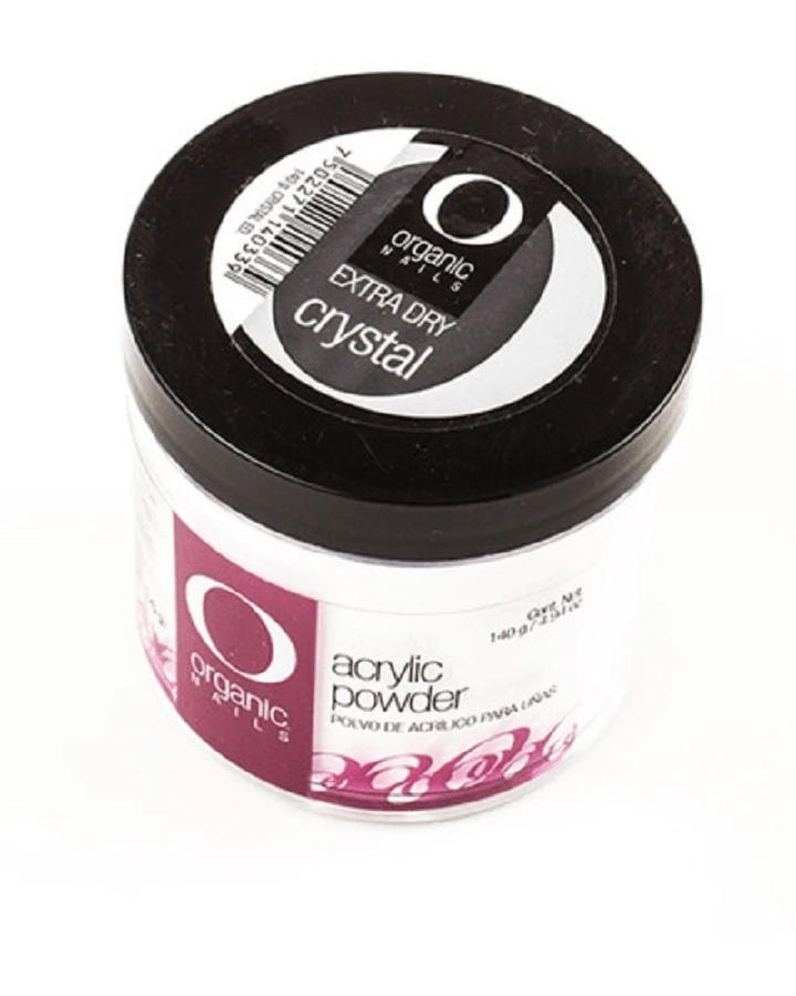 ORGANIC POLVO ACRILICO EXTRA DRY CRYSTAL 5 OZ./ 150 GRS.