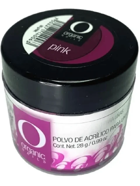 ORGANIC POLVO ACRILICO PINK 1 OZ./28 GRS.
