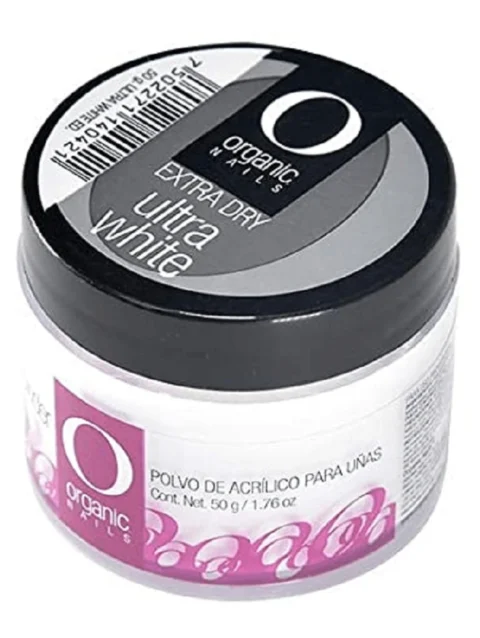 ORGANIC POLVO ACRILICO ULTRA WHITE 2 OZ./50 GRS.