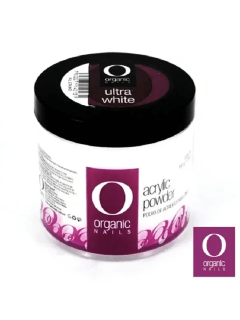 ORGANIC POLVO ACRILICO ULTRA WHITE 5 OZ./140 GRS.