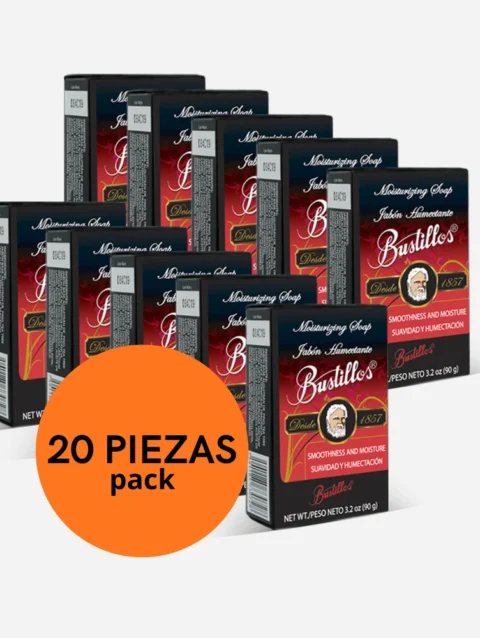 Pack 20 jabones Bustillos