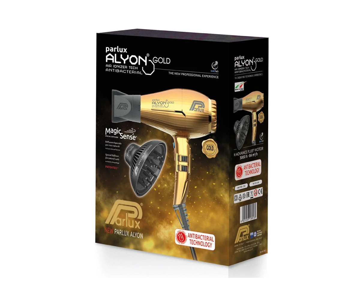 Pack Secadora Parlux Alyon Gold con Difusor - Image 7