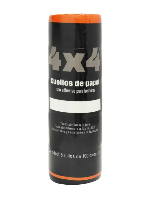 Papel Cuellero Blanco 4×4 5 Rollos de 100 Hojas c/u
