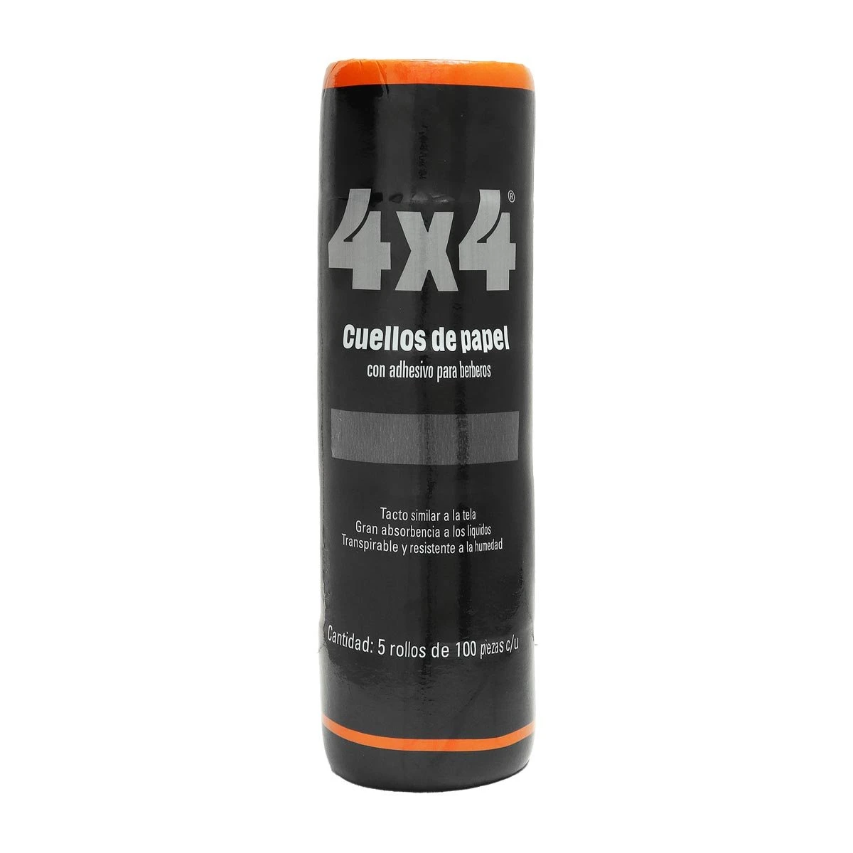Papel Cuellero Negro 4×4 5 Rollos de 100 Hojas c/u
