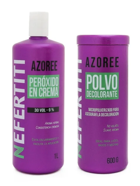 Peróxido para Cabello + Decolorante Azoree Nefertiti