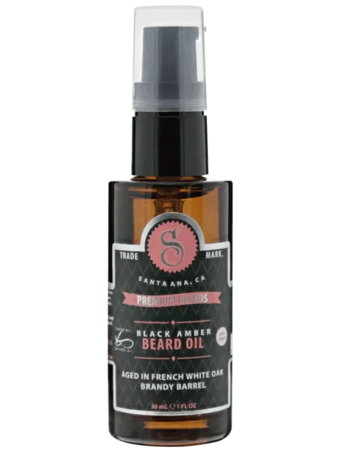 PREMIUM BLENDS ACEITE PARA BARBA BLACK AMBER.