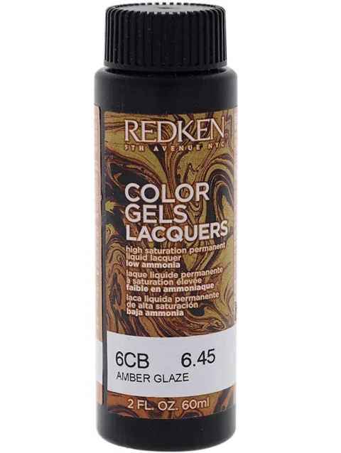 REDKEN COLOR GELS LACQUERS 6CB AMBER GLAZE